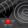 HolyFast Twist Chain Necklace - Stainless Steel Rope Jewelry for