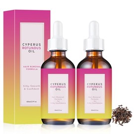 2PCS Cyperus Rotundus Oil,Aceite Cyperus Rotundus Oil para la Depilación | Inhibe El Crecimiento Del Vello,Minimiza Los Poros,Suave y No Irritante,Apto para Todas Las Zonas Del Cuerpo