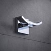 Kelelife Wall Mounted Robe Hook Brass Bathroom Double Towel Hook