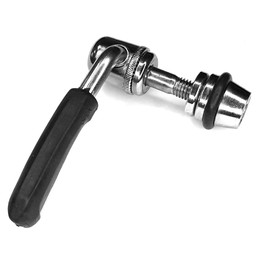 cyclingcolors 1 x Bicycle Quick Release Bicycle Seat Clamp CrMo Quick-Release Black Chrome, M6 x 55 mm