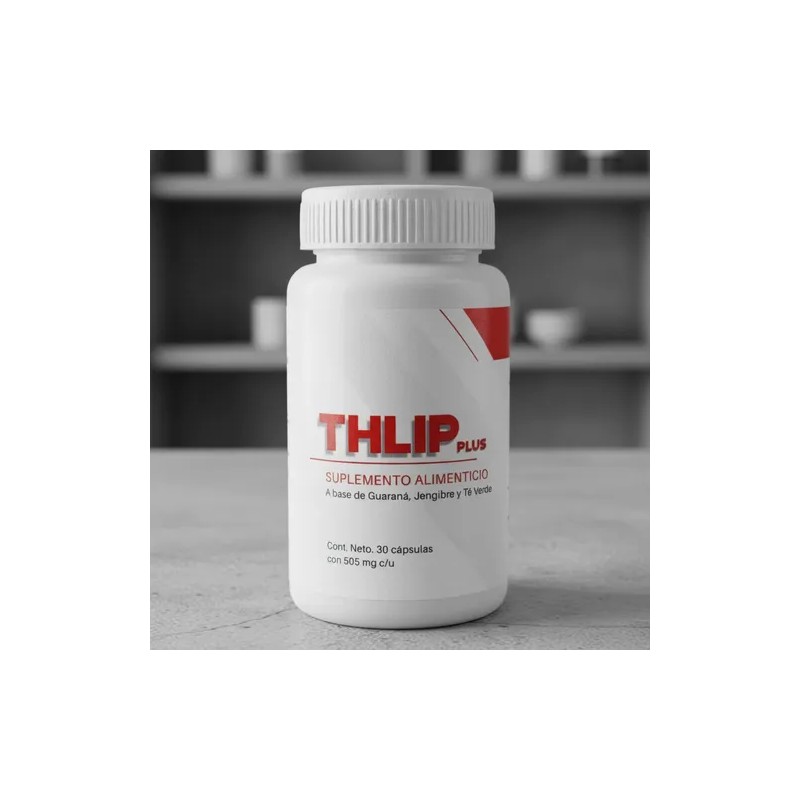 Thlip Plus 30 Cápsulas Con Guaraná, Jengibre Y Té Verde