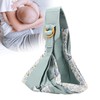 July Imitation Uterus Design Nursing Carrier Baby Ring Sling (Green