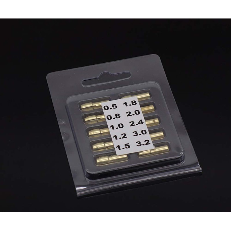 20 Pcs Brass Drill Chuck Precision 0.5-3.2mm Brass Collet Drill