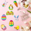 Doyomtoy Wooden Easter Pendants, Pack of 24 Easter Wooden Ornaments