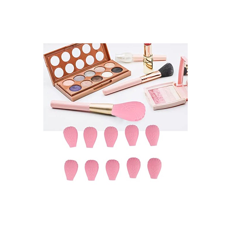 10 fundas de silicona para brochas de sombras de ojos: