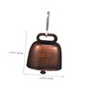 CAXUSD Farm Animal Bells Set 12x 35mm Metal Cow Bells