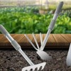 3-Piece Garden Hand Tool Set, Ergonomic Handles, Includes Trowel, Rake