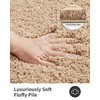 ILANGO Beige Bathroom Rugs 36" × 24" Non Slip &