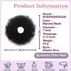 Afro Puff Messy Bun Hair Piece Elastic Ponytail for Women