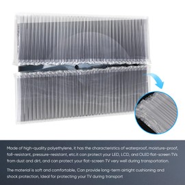 Inflatable Bubble Column TV Cover - Fits Up to 62''W x 36''H TVs (65'' and Below) - Flat Screen TV Protection During House Moving, Home Renovation, or Storage