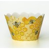 24 Floral Cupcake Wrappers (Honey Bee)