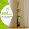 Plant Stand with Hooks Indoor Outdoor Corner Tall Plant Stand