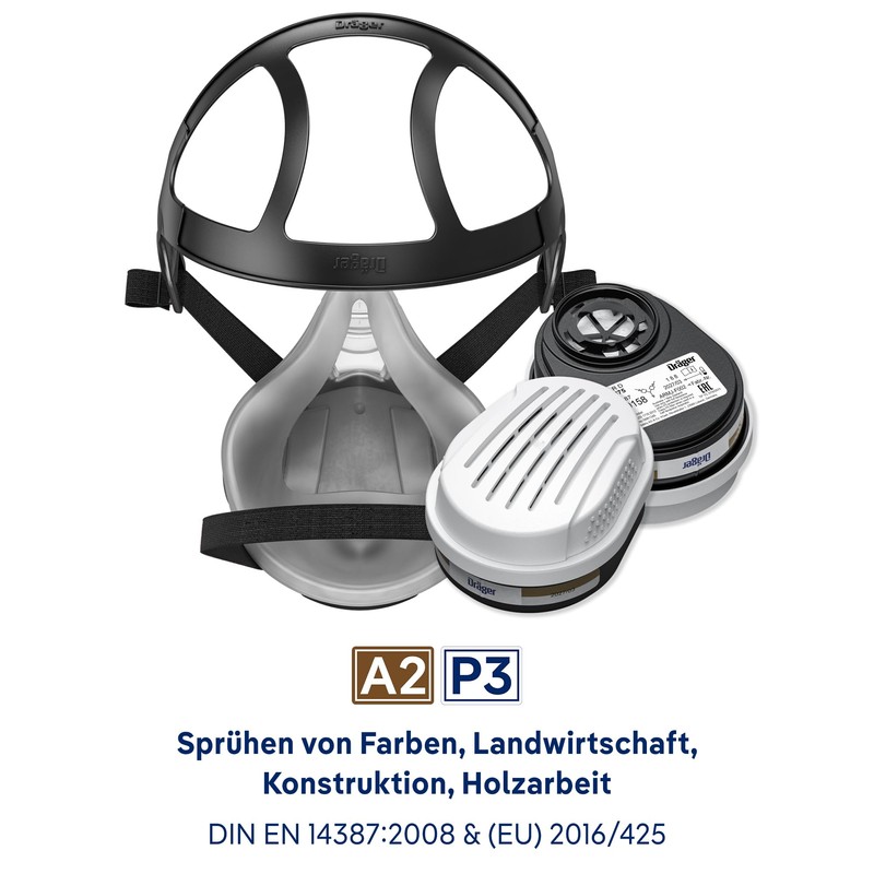 Dräger Half Mask Set Painter & Varnisher