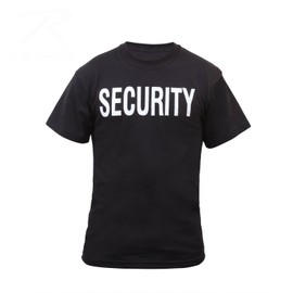Rothco 2-Sided T-Shirt, Security Black, Medium
