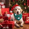 Preboun 100 Pieces Christmas Dog Bandanas Bulk Xmas Holiday Dog