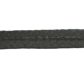 Palmetto Packing 10 ft. Flexible Graphite Packing with Carbon Corners Compression Packing Seal, Shiny Gray - 5080