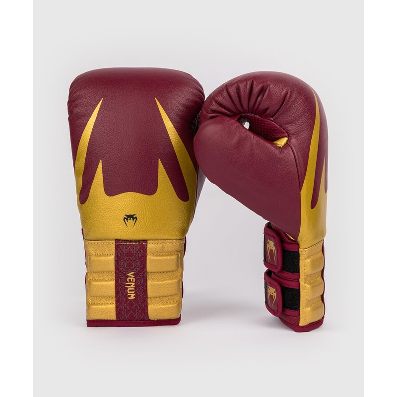 Venum Reverso Boxing Gloves - Cherry Red/Gold - 14-Ounce