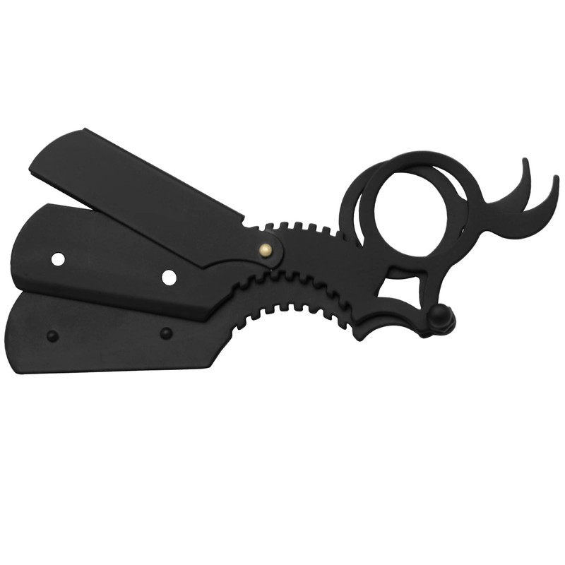 Replaceable Half Blade Straight Razor with 100 Blades, Professional Single