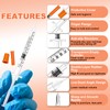 1ml Syringes with Needle, Dispensing Measuring Tool Plastic, 14-Pack 31G