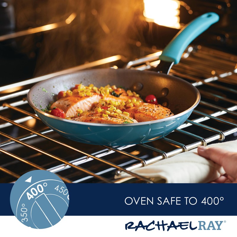 Rachael Ray Cook + Create Nonstick Frying Pan/Skillet, 10 Inch,
