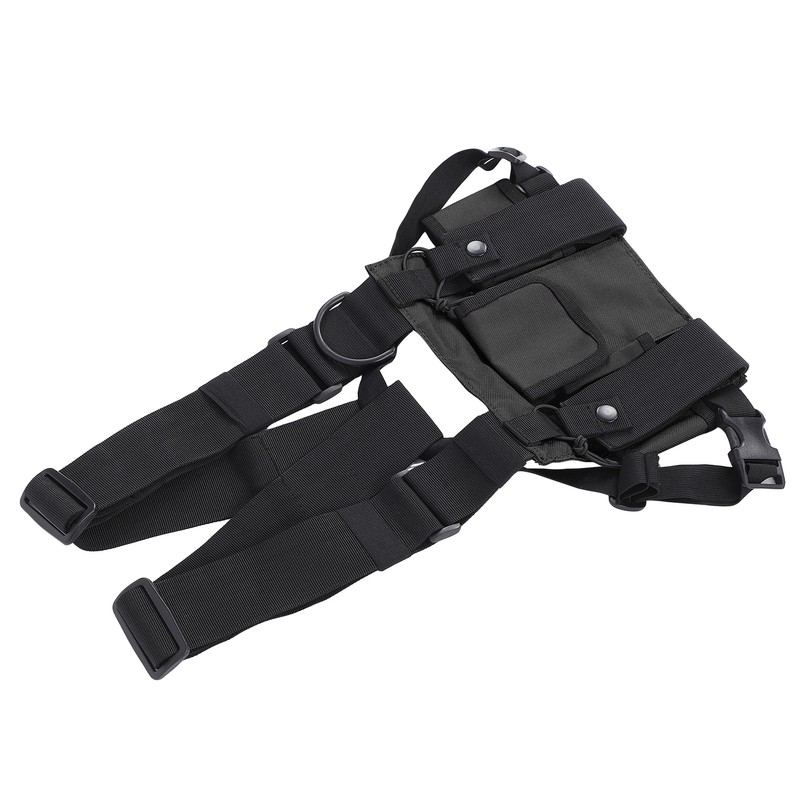 Chest Pack Adjustable Multi Pocket Functional Harness Front Vest Rig