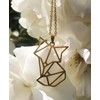 Modern Fox Necklace Pendant Charm, in an Organza Gift Bag
