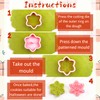 Orapink Christmas Cookie Cutter-Plastic Christmas Cookie Cutters and Stamps,9 Pieces