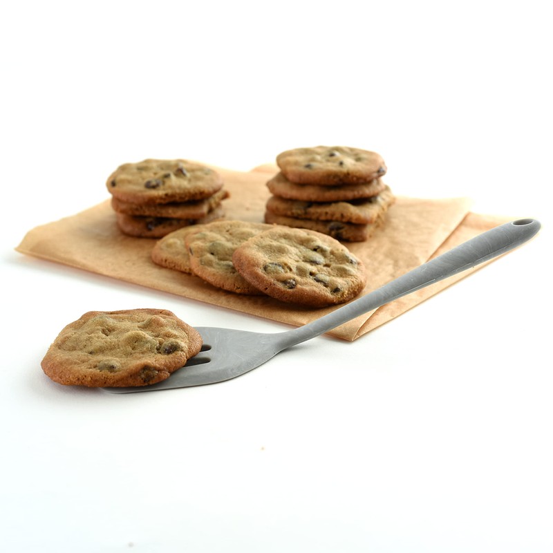 Norpro Silicone Mini Slotted Turner, Marble, 8.25" x 2" x