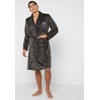 Tokyo Laundry Men's Alps Fleece Dressing Gown - Dark Grey