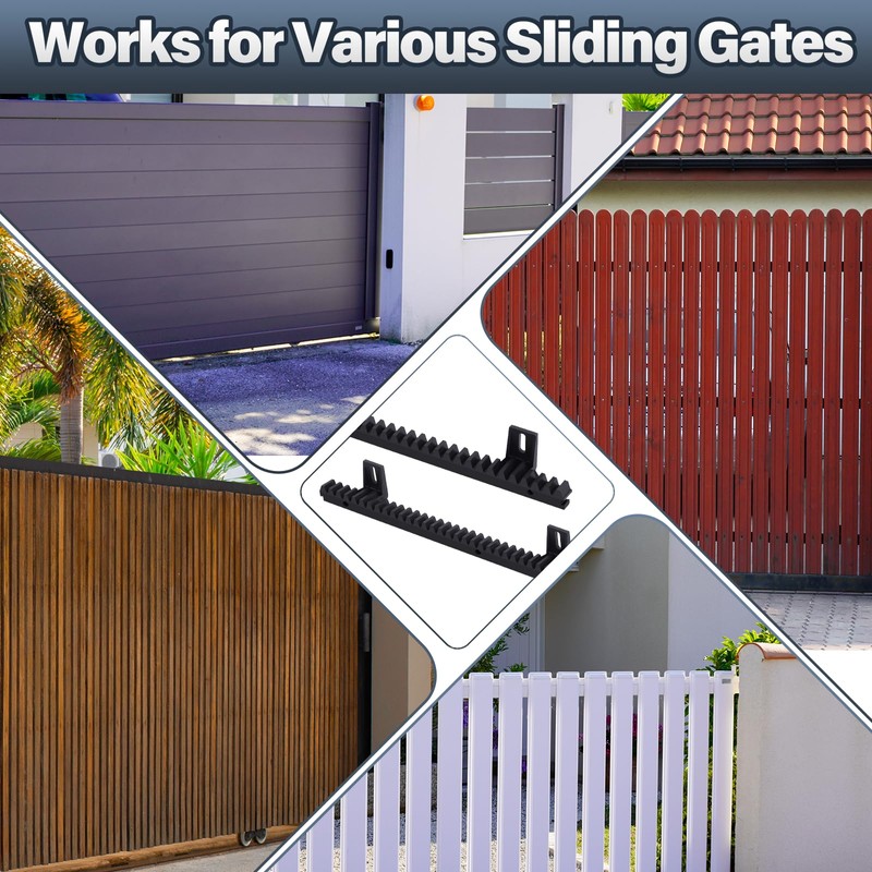 Threlaco 2 Nylon Gear Racks with Metal Insert for Sliding