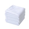 Mens White Cotton 100% Cotton handkerchiefs Pack 6PCS