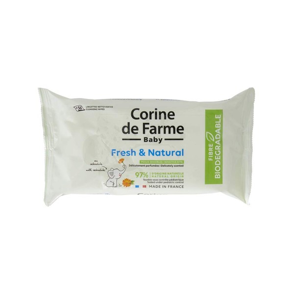 Toallitas Cambio Fresh & Natural Fibres Biodegradables 56 Plain