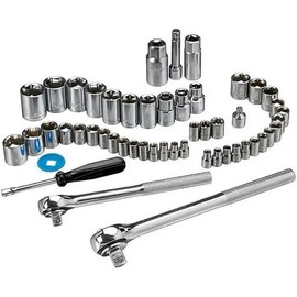 51 Piece SAE & Metric Socket Set with Plastic Carrying Case Pittsburgh