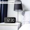 LED Digital Alarm Clock Portable Desk Clock with Snooze for
