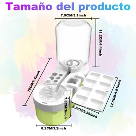 Genérico Estación de Limpieza 6 en 1 para Pinceles de Arte con 20 Brochas y 2 Esponjas, Kit de Limpieza para Acuarela, Pintura al Óleo y Acrílica (20 Pinceles)