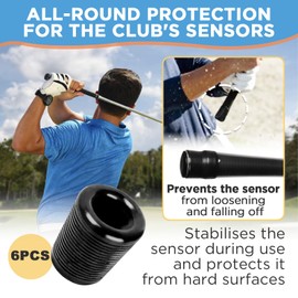 HAVANSIDY 6PCS Golf Sensor Covers for Arccos Smart Sensors & Golf Pad Tags, Protective Cover for Golf Club Sensors and Larger Grips, Compatible with Garmin CT10 & Approach R10