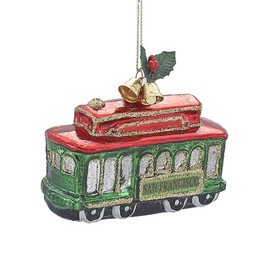 Kurt Adler 4-Inch Painted San Francisco Streetcar Ornament