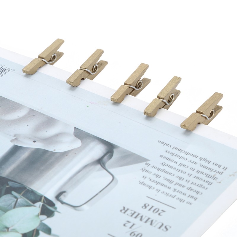 Mini Wooden Photo Clip Wall Decoration Scrapbook Picture Postcard Note