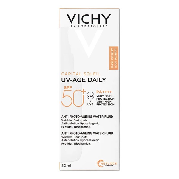 Protector Solar Facial Capital Soleil UV-Age FPS 50+ Textura Ultraligera
