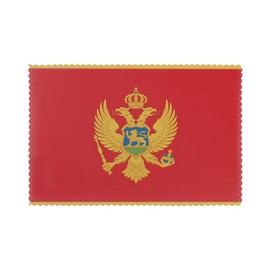 Montenegrin Flag Placemats Set of 6, 12 X 18 Inch Seasonal Summer Table Mats for Party Kitchen Dining Decoration