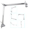 19 Inch Shower Head Extension Arm, Upgrade Flexible Height &