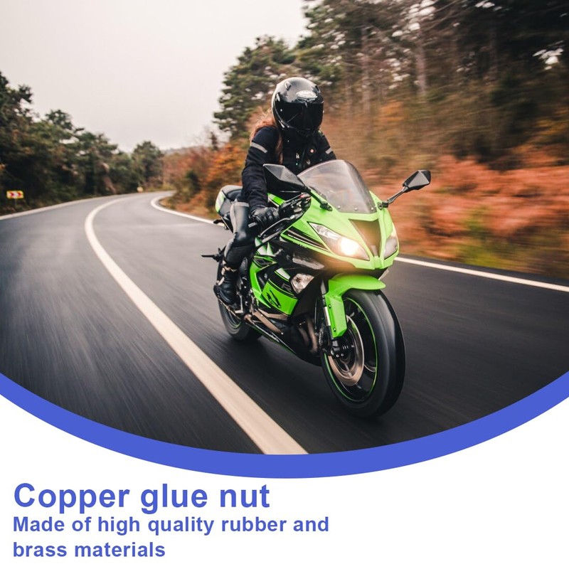 CPJJ 20 x M5 motorcycle windscreen nuts, rubber nuts, motorcycle