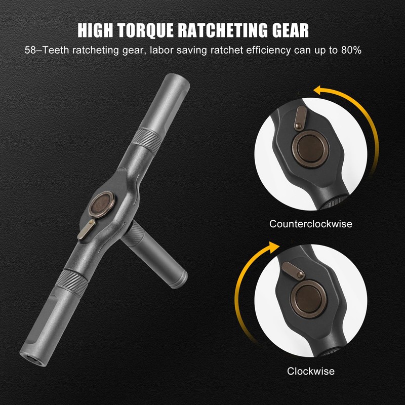 HYCHIKA 24 in 1 Ratchet Screwdriver Set - Mini Reversible