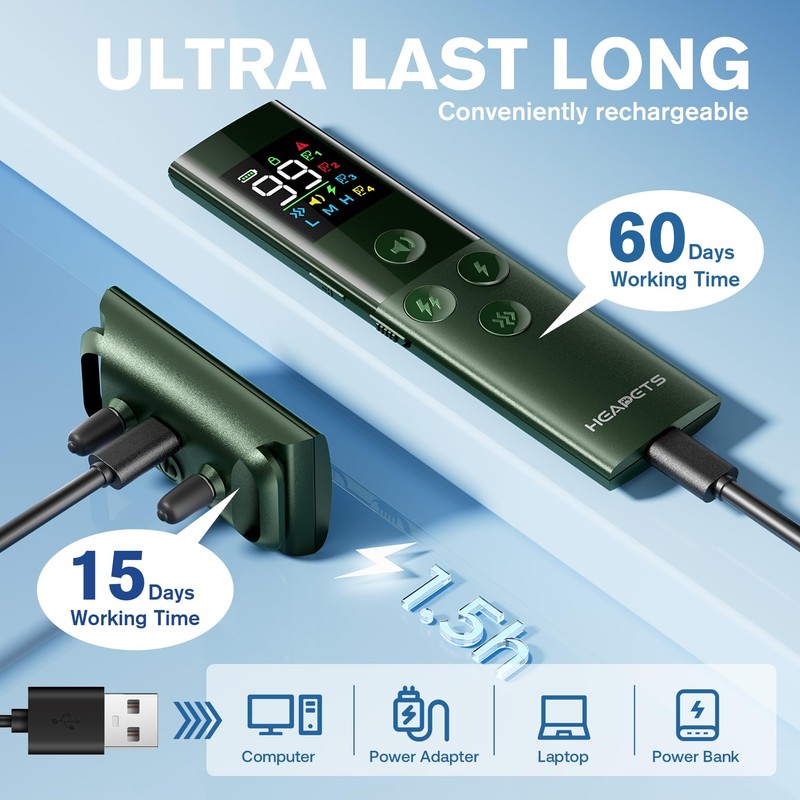 Dog Training Collar with Remote Control, 1600FT Electric Collars for