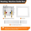 HeSun Washing Machine Outlet Box, 1/2 Inch Crimp Pex Inlet