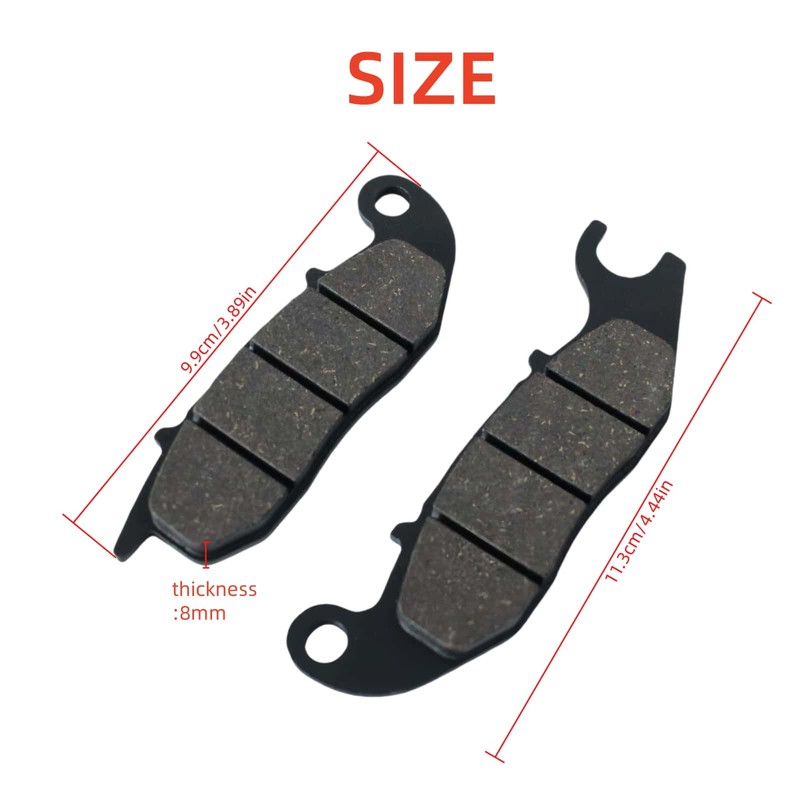 Trkimal Front Brake Pads to fit CBR 125 R, 2004-2016