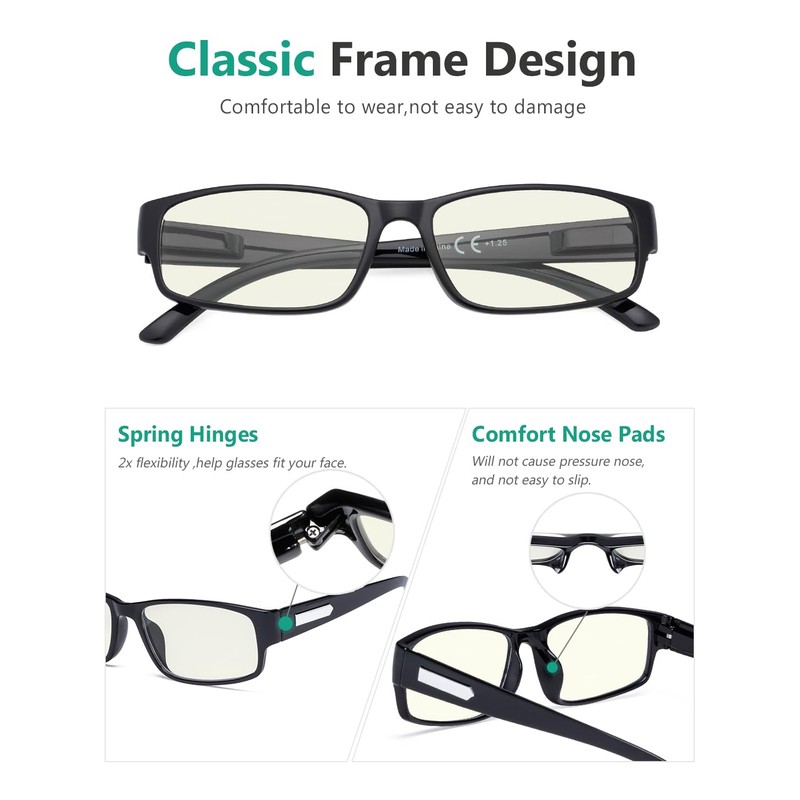 Eyekepper 12 pack Blue Light Blocking Reading Glasses Computer Readers