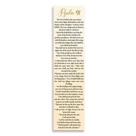 Bible Verse Psalm 91 Christian Bookmarks, Christian Bookmark, Page Marker Divider, Christian Gifts for Men Woman Father Mother Faith Hope Encouragement (Single)