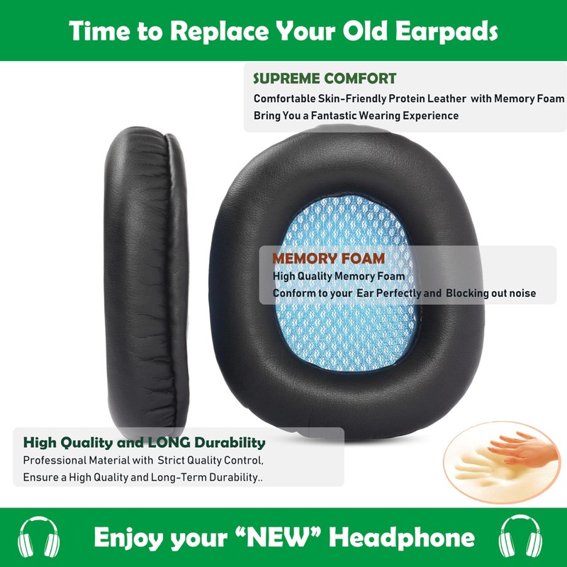 ACCOUTA Ear Pads Cushion Compatible with Sades SA810 SA-810 Headset