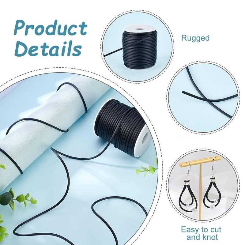 NBEADS 1 roll 30 m / roll solid rubber cord